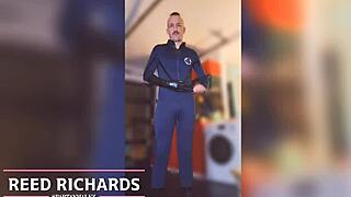 i edge reed richards in halloween bondage with milk