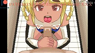 Fuugetsuin Ichigo-Chan Bent Over for Anal in Game Center