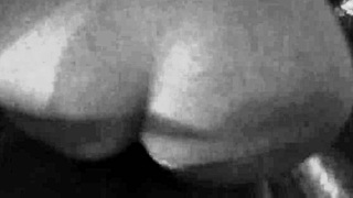 Shaved stripper's lap dance skills