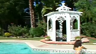 Watch me get fucked by two big black guys?