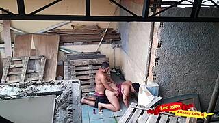 fucking my sister-in-law on the terrace in outdoor sex!