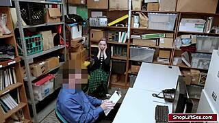 man, i got caught shoplifting and they banged my shaved pussy hard... ugh