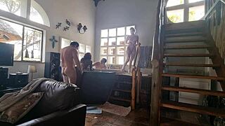 spa bath three girls one guy orgy