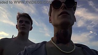 Summer cycling hot blowjob while riding bike