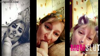 this homemade clip shows her acting like a young slut sucking 😈