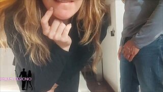 Husband watches stranger fuck his whore wife