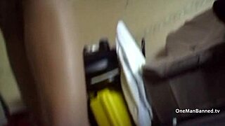 Nancy slips into a short dress and high heels, prepped for intense action.