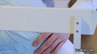 i saw this beautiful tight kitten get her spread pussy and tiny anus screw'd hard