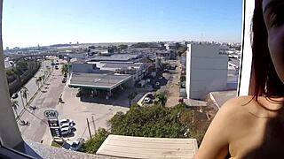 Personal i caught sarada naked at hotel window near airport