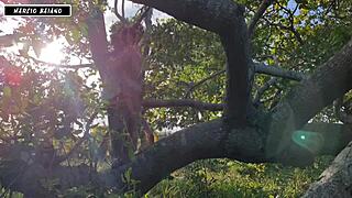 i can’t resist this sexy slut riding me in the Amazon