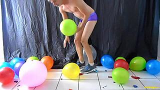Balloon Play With Horny Gay DILF Richard Lennox