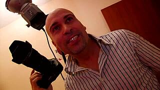 anal audition turns wild for young brunette with shaved pussy and facial.