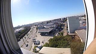 Personal i caught sarada naked at hotel window near airport