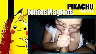 Dirty Schoolgirl with Glasses Learns to Suck Cock at 20