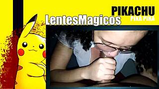 Dirty Schoolgirl with Glasses Learns to Suck Cock at 20