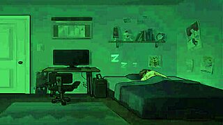 In Summertime Saga, feeling emotional as she's tied up in BDSM