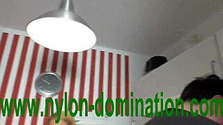 Nylon Domina Trains Her Housewife in Strict Femdom Sessions. Humiliation and Control Take Over.