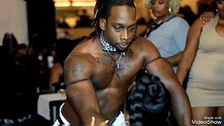 These male strippers keep it straight while getting wild at the homemade party