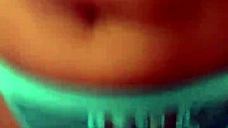 my perfect blonde wife in blue lace lingerie rides and sucks my cock until it explodes