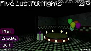 entering circus with thick curvy animatronics in five nights