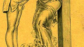 Vintage Erotic Drawings with Seductive Retro Charm