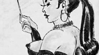 Vintage Erotic Drawings with Seductive Retro Charm