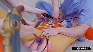 omg, this unusual sweetie got harsh butt hole therapy in an asylum! 😱