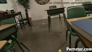 Sophia Lomeli Takes Hard Pounding in Classroom Scene