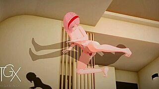 3D animated game featuring Naruto and Sakura in hentai-style sex scenes