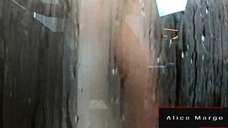 Jump on that big dildo in the shower for orgasm?