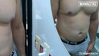 I crave Xiomara Soto's chubby Latina curves in bathroom