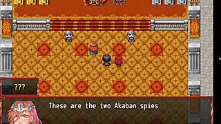 Seductive harem game with hot redhead girl