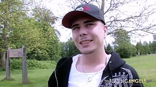 Busty Brunette Filly Sucks and Rides with Wild Passion