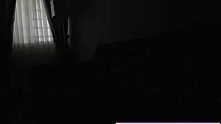 perverted santa enters bad girl's house for blowjob