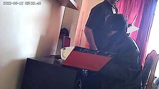 CCTV Captures Secretary Deepthroating Boss’s Cock in Steamy Office Affair