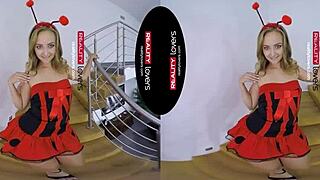reallitylovers - ladybug vr babe gets freaky in costume