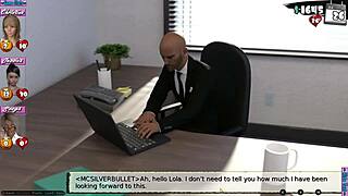 babysitter's new office routine in hentai?