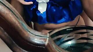 Damn! Fat Turkish slut Samah gets wrecked by Alaa in the office!