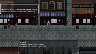 Detective girl gets naked in steam city