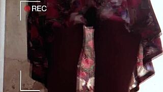 Housewife Sweeps Yard in Lingerie, Burning to Give Up Her Tight Ass