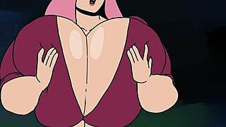 Big for Him Lemonfont Animation with Muscular Futanari Action