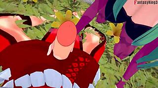 Morrigan Feels Passionate Fucking In Halloween Fantasy