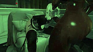 in the midnight game, the futanari shemale fucks with her cock.