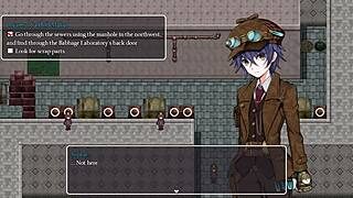 Detective girl gets naked in steam city