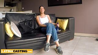 Innocent Amateur College Latina Pussy Stretched By My Big Cock As Fake Agent