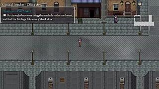 Detective girl gets naked in steam city