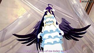 albedo having wild sex in overlord fantasy world
