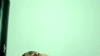 Young Latina Feels Emotions During First Anal With Glass Dildo