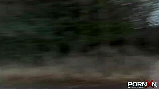 British Babe Flashing Shaved Pussy in Public Pissing