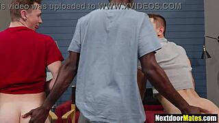 black jock 3some fucks white asses